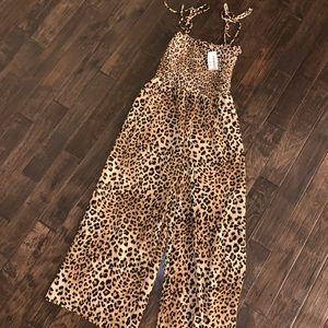 Cheetah print jumpsuit